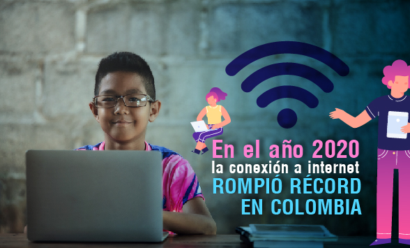 En el año 2020 la conexión a internet rompió récord en Colombia