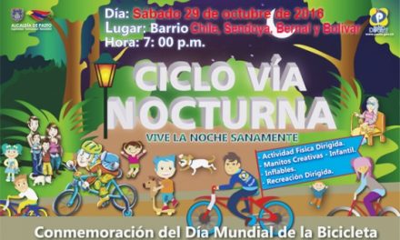 Actividades para Compartir en Familia: Pasto Deporte Desarrollará la Sexta Ciclovía Nocturna en el Barrios Chile, Sendoya, Bernal y Bolivar